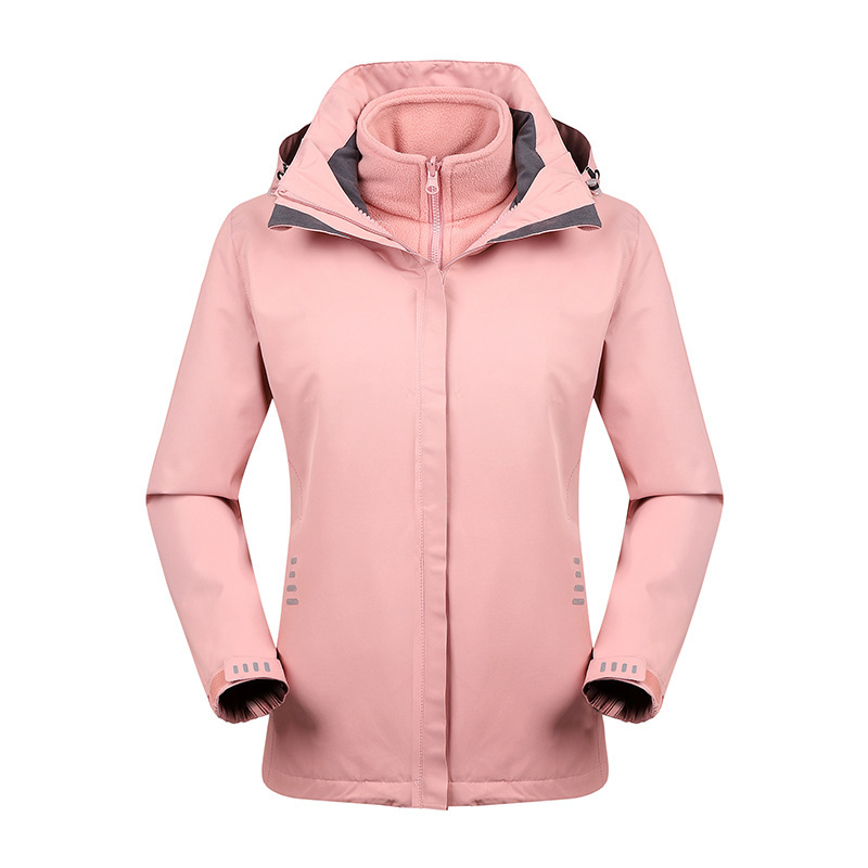 Chaqueta Térmica Impermeable 3 en 1 para Pareja Set de 2 Piezas de Poliéster A Prueba de Viento para Invierno image 12