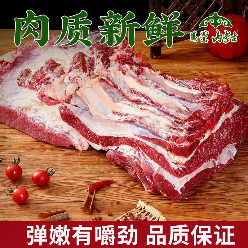 内蒙古新鲜原切牛腩肉正宗黄牛肉生牛肉牛腿肉10斤批发商用2.5斤