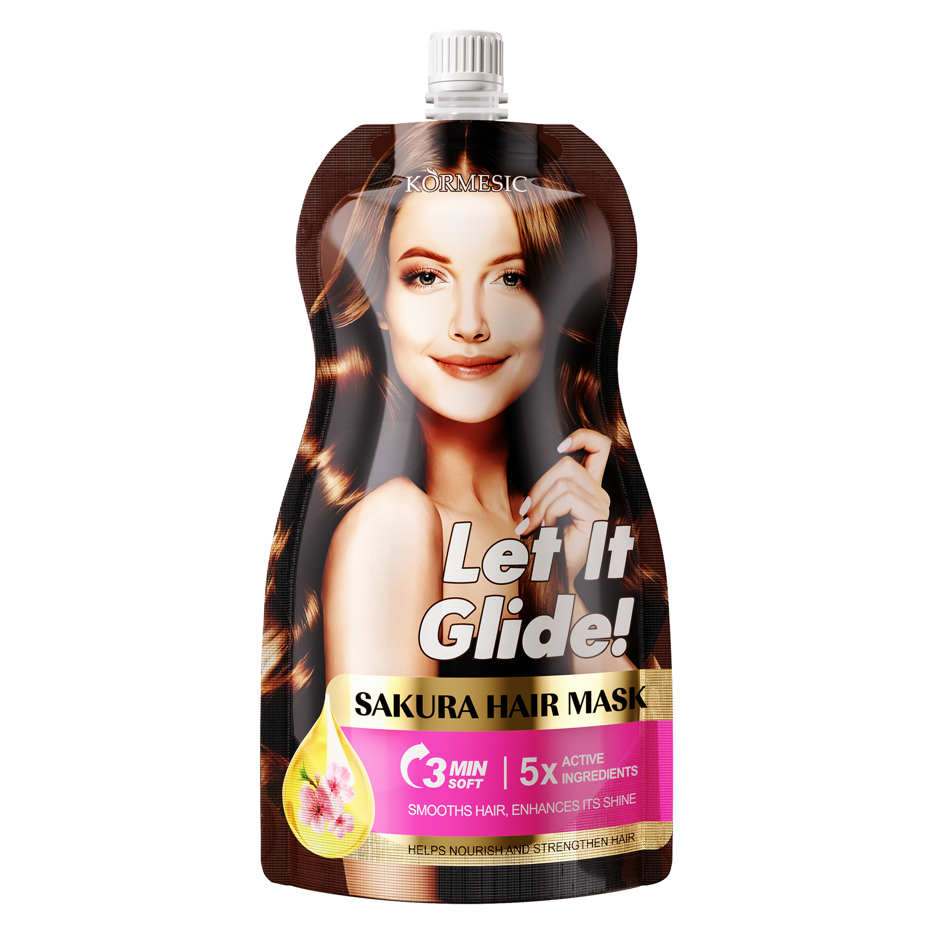 KORMESIC máscara de cabello vegetal máscara de cabello para el cuidado, suave comercio exterior transfronterizo, ropa doméstica de gran capacidad