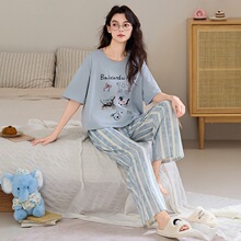 �羳����M-4XL����ˬ��˯��Ů���¿���ͷ���䳤�㿨ͨ��һ������