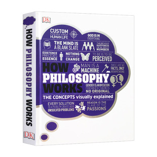 Hardcover How Philosophy Works english original book Philosophy How to operate DK visual diagram