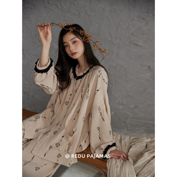 Retro cotton autumn pijama