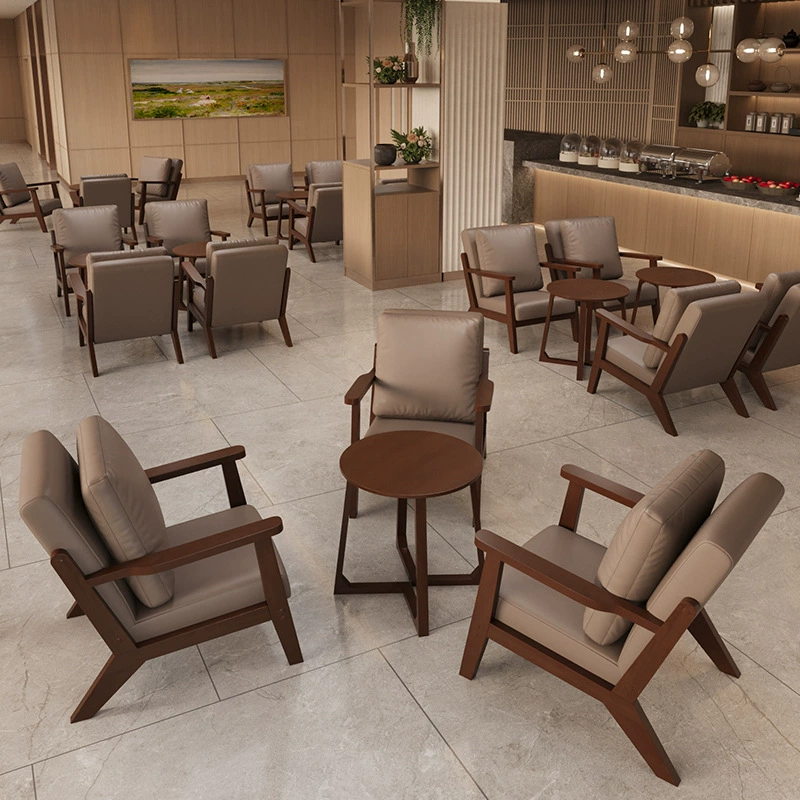 Диван для столовой из массива дерева, креативная мебель, кафе, художественная простота, бар, удобный и элегантный, полный комплект комбинации стола и стула.