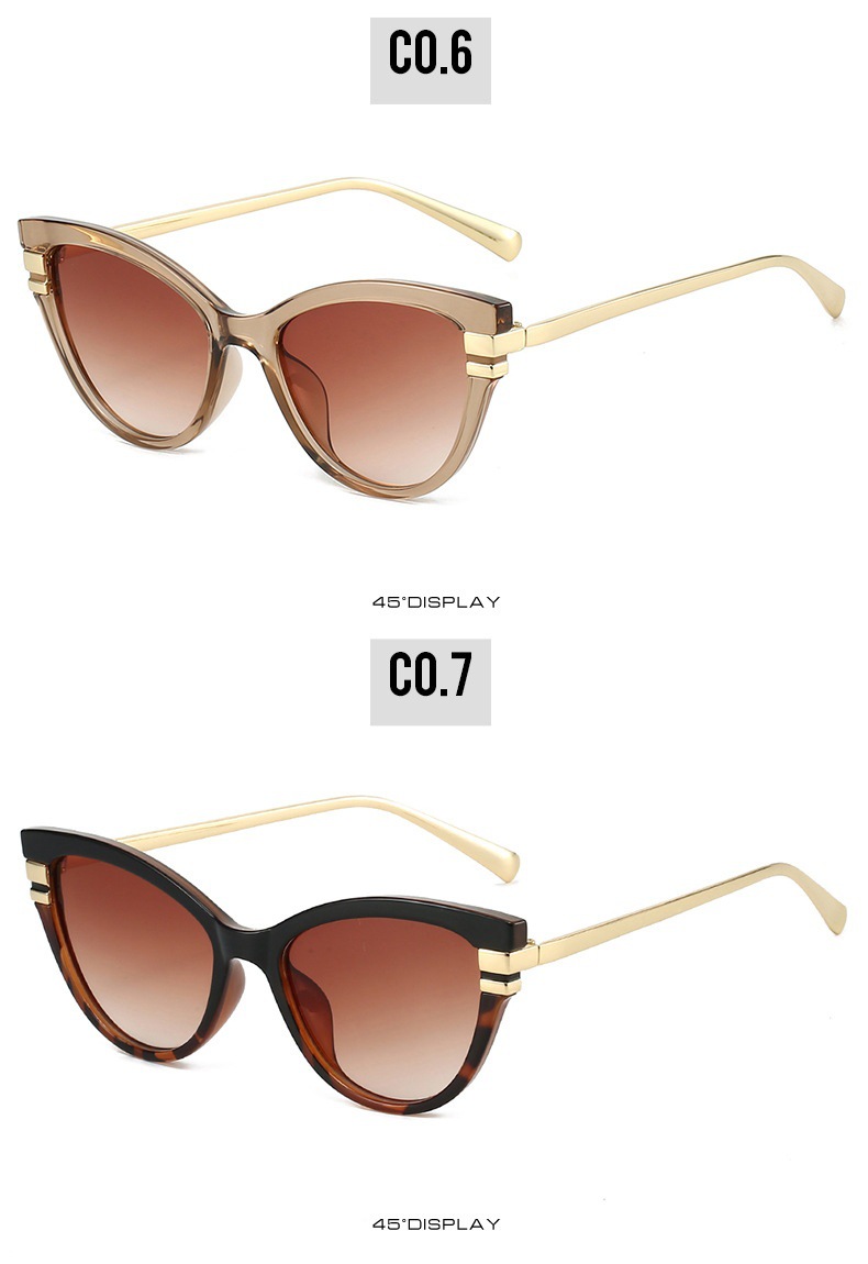 Gafas de sol cat eye retro para mujer protección solar estilo_voghion.com