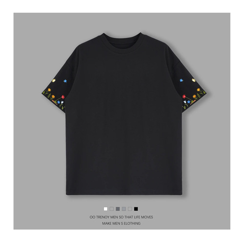 【Spring and Summer】Men's Summer Fashion Personal Versatile High-Quality Casual Trendy Light Luxury Short-Sleeve T-Shirt