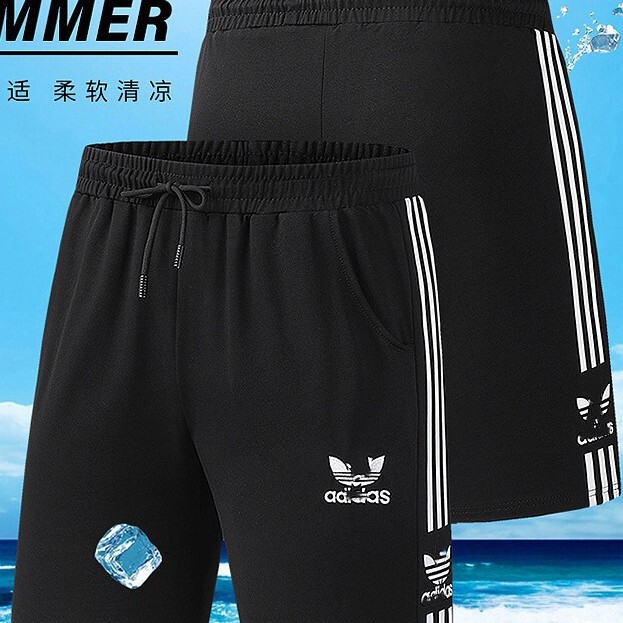 Clover Sports Casual Shorts Unisex Fashion Trendy Loose Three-Stripe Slimming Straight Pants Clover Sports Casual Shorts Unisex Fashion Trendy Loose Three-Stripe Slimming Straight Pants