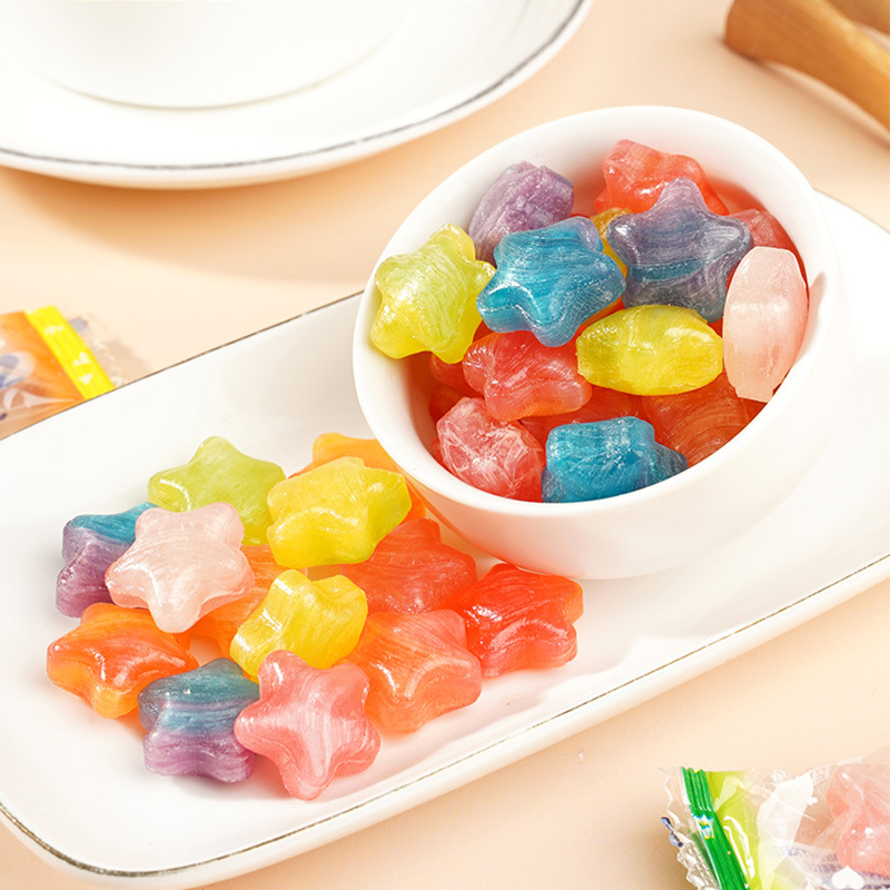 Recommended Star Fruit Candy Hard Candies with Zodiac Designs, Both Beautiful and Delicious, Sour and Sweet Fruit Flavors, Popular Online Snacks, Wholesale