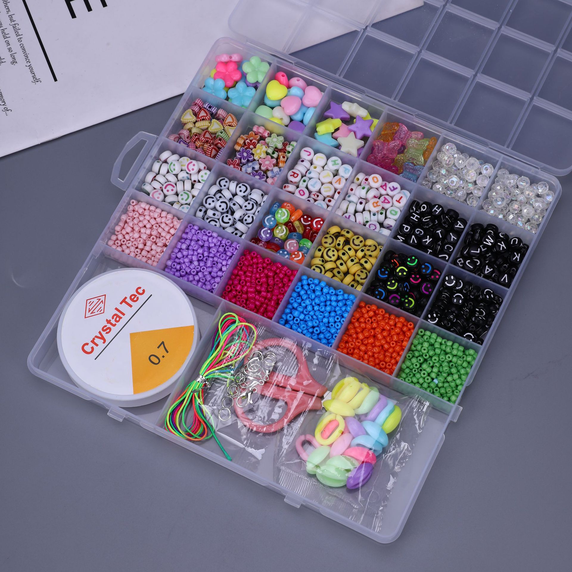 Cuentas de arroz de vidrio DIY cuentas de pintura horneada pequeñas cuentas de color crema hechas a mano gran agujero de color cuentas dispersas accesorios de joyas pulseras
