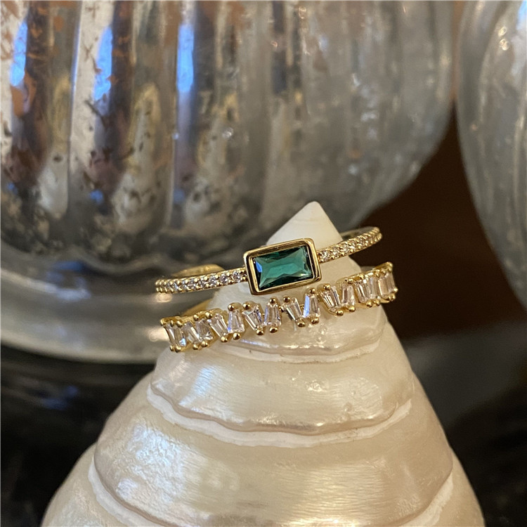Adjustable Ring Size 1 Piece Sweet Star Metal Plating Metal Zircon Women's Open Ring