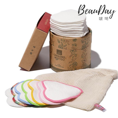 Bamboo Cotton Bamboo fiber Remove makeup Love money washing Velvet Powder puff Repeat Use Remove makeup Pad