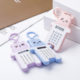 Cute Cartoon Bear Calculator Korean Fashion Mini Portable Calculator Portable Computer for Primary School Students