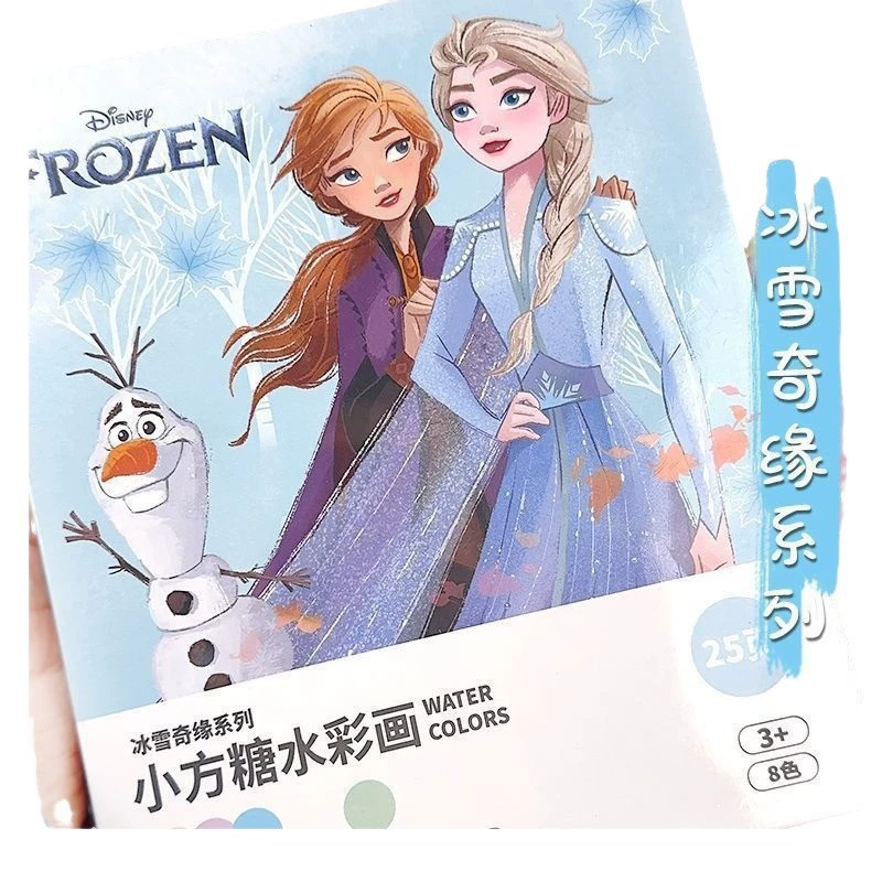Disney, гуашь, набор, акварель, детская раскраска, книга с иллюстрациями, Frozen