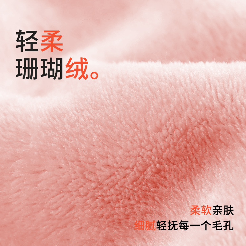 Toalla de baño de vellón de coral las mujeres pueden envolver el hogar absorbente de los hombres adultos Toalla grande toalla secado de pelo sombrero conjunto de tres piezas