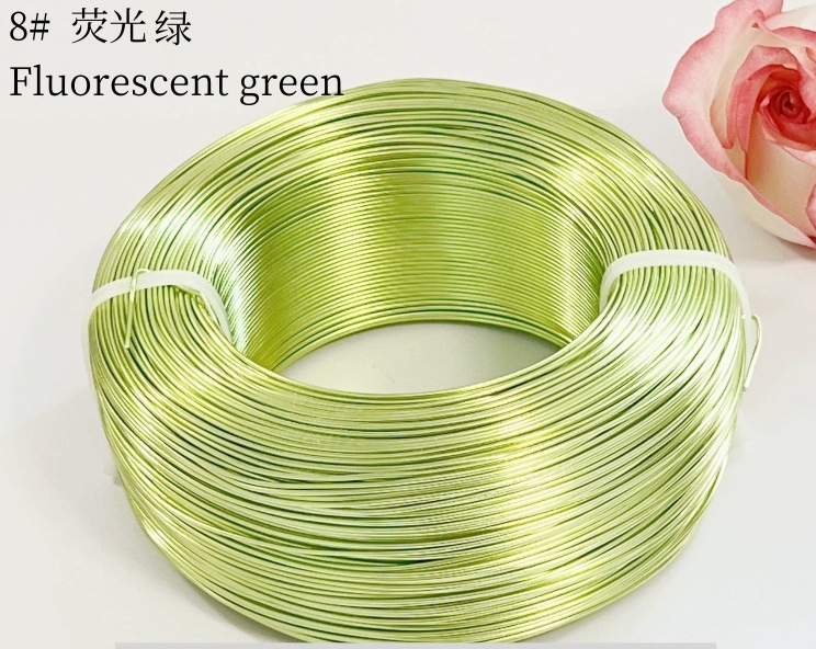 Material de bricolaje hecho a mano para estudiantes de primaria de 1-3mm, hilo de aluminio de color, alambre de aluminio, artesanía, alambre de metal, alambre de hierro blando