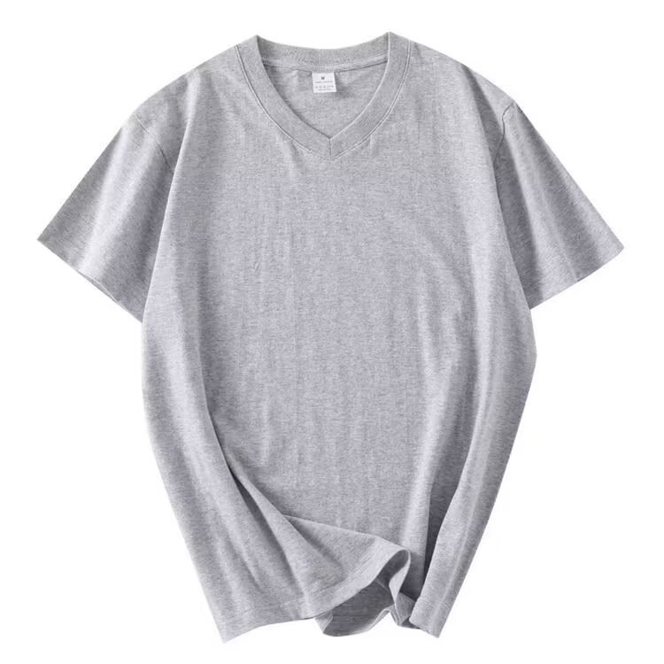 Men's Clothing Men's Solid Color V-Neck T-Shirt Short Sleeve Style Thin Casual Base Layer Top For Summer Trendy Simple_viptrois.com