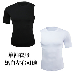 Cross-border Men's Tight Training PRO Sports Fitness Running Sweat Quick-drying Clothes Single-sleeve Single-arm Tight