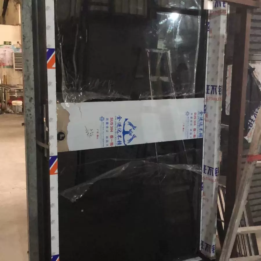 不锈钢黑钛旋转门