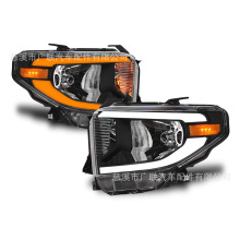 汽车大灯适用于 2014 2017 丰田坦途  LED 日行灯 改装款大灯总成