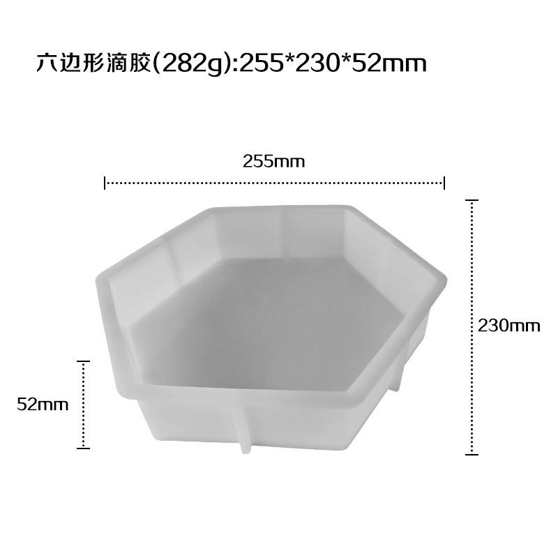 Cross-border DIY cristal epoxi molde de silicona grande cuerpo redondo seis lados decoración del cuerpo libro de escritorio archivo joyería herramienta abrasiva
