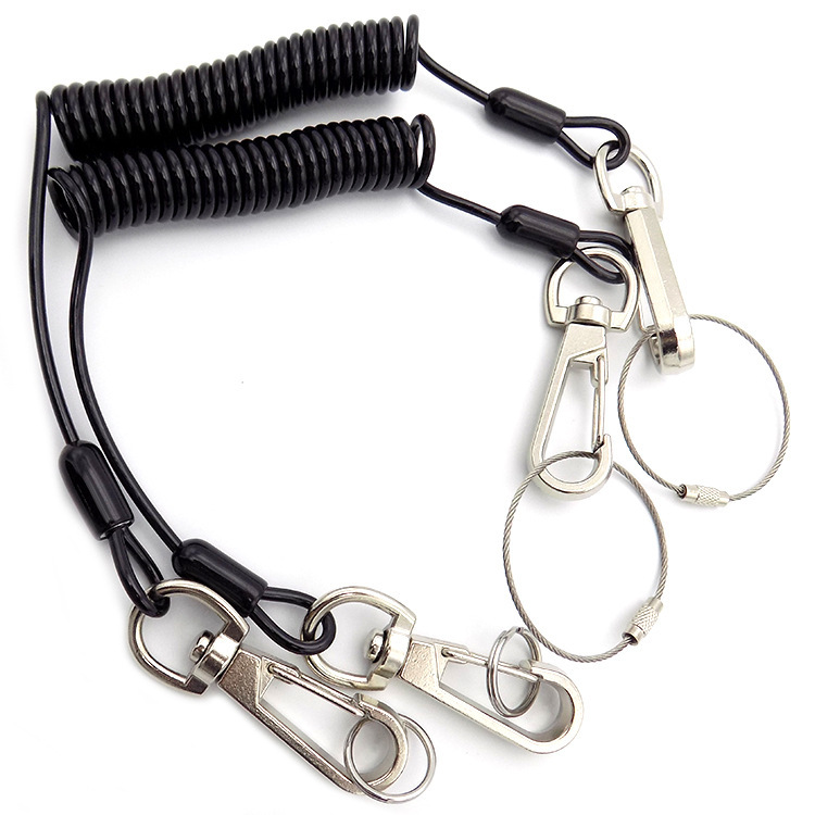 Fuente de fabricación de pesca al aire libre alambre de acero cuerda de resorte cuerda telescópica cuerda de resorte accesorios de equipos de pesca