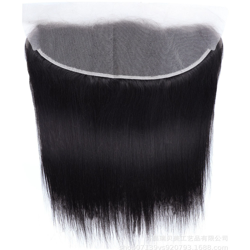 Real Hair Lace Hair Block 13X4Frontal Closure Straight Human Hair Human Hair