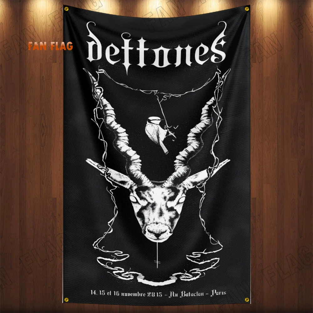 Флаг из полиэстера 3x5ft с дизайном Deftones Alternative Metal, декоративная баннер-атрибут