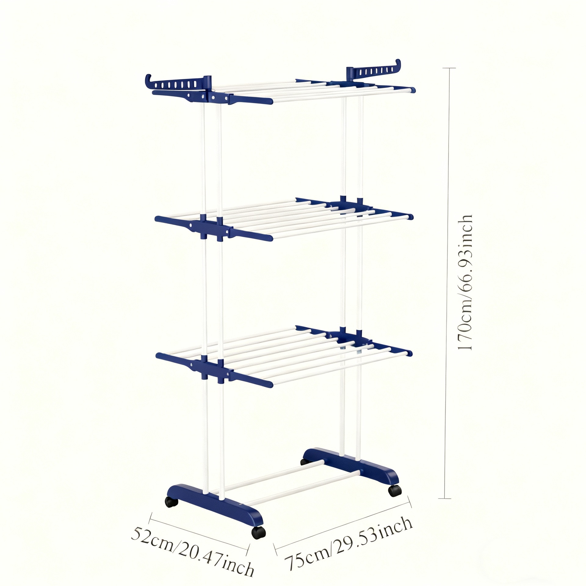 Transfronterizo plegable toalla rack rack de almacenamiento rack de secado móvil rack de secado telescópico rack de secado de doble barra rack al por mayor