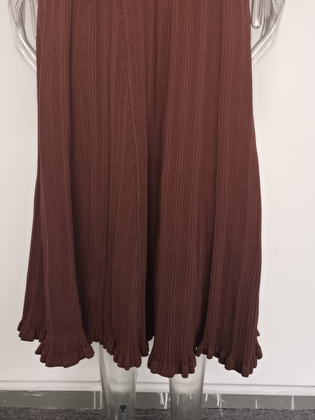 Women's Long Sleeve Blazer Collar Midi Dress Metal Buttons Rib Knit Bodycon Elegant Office Evening Wear Slip Dress_ecoleips.com