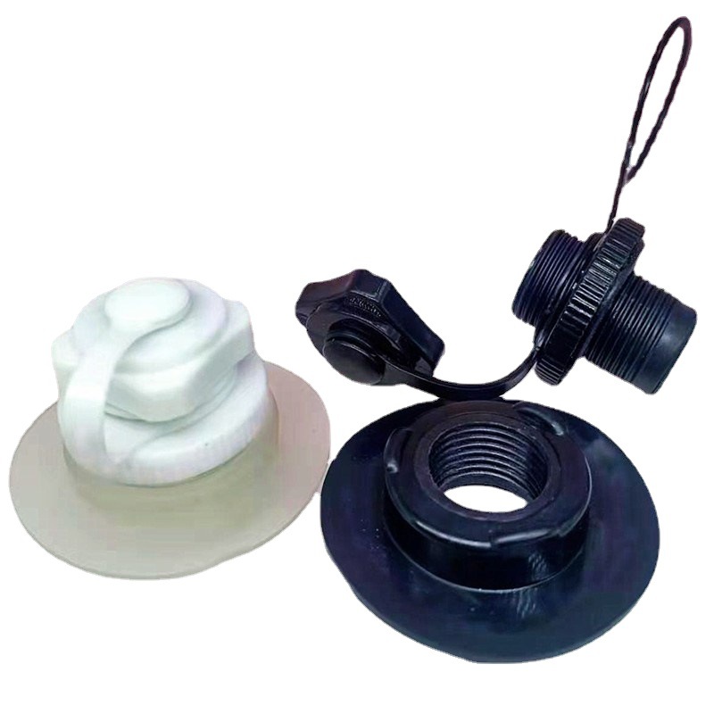 Válvula espiral octogonal para barcos inflables de PVC, válvula espiral Boston para tiendas de campaña, válvula para piscinas de arena, tapón para piscinas de arena.