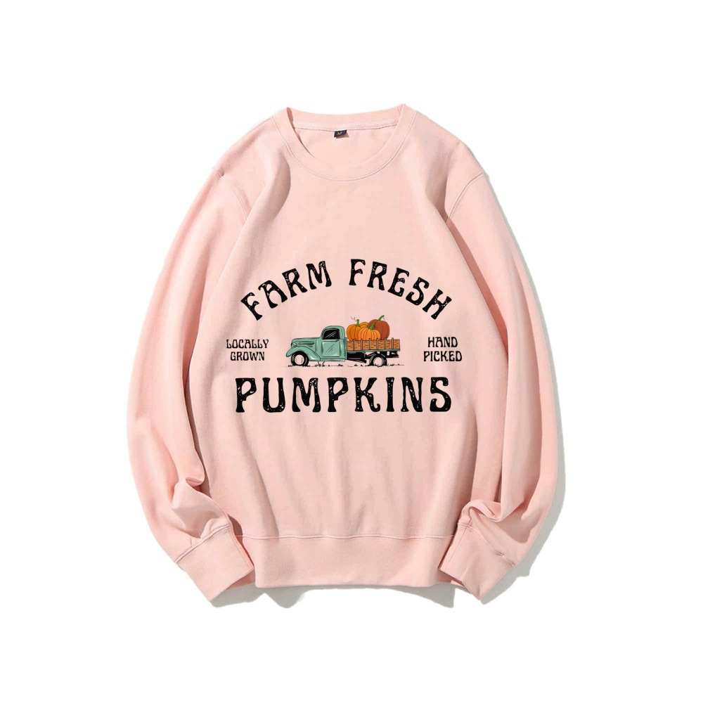 Granja Pumpkin Sweatshirt Fall Crewneck Sweatshirt Pumpk