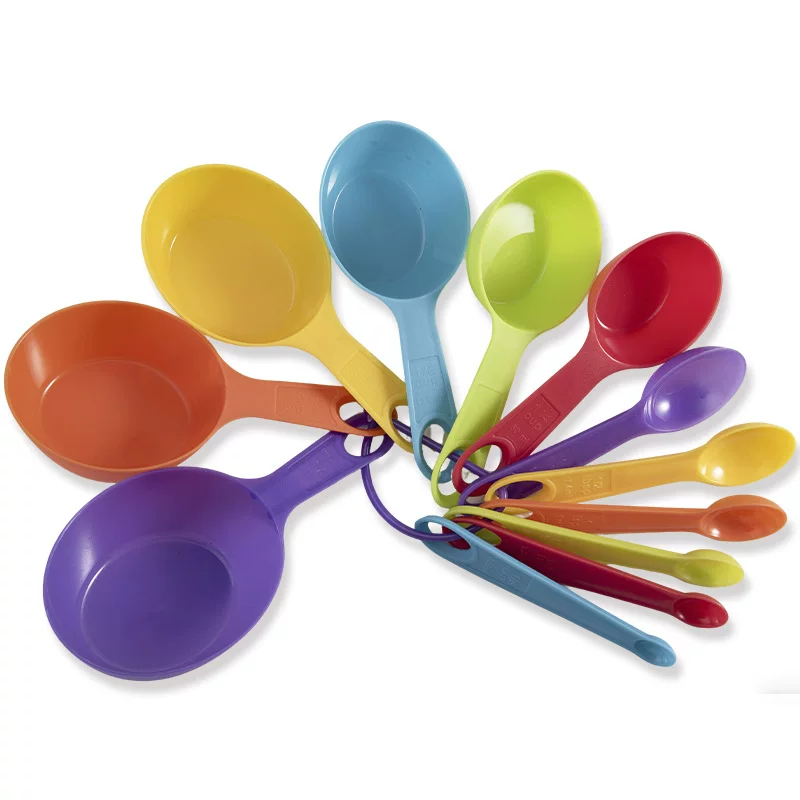 Measuring spoon scaled, plastic set, 12 pieces