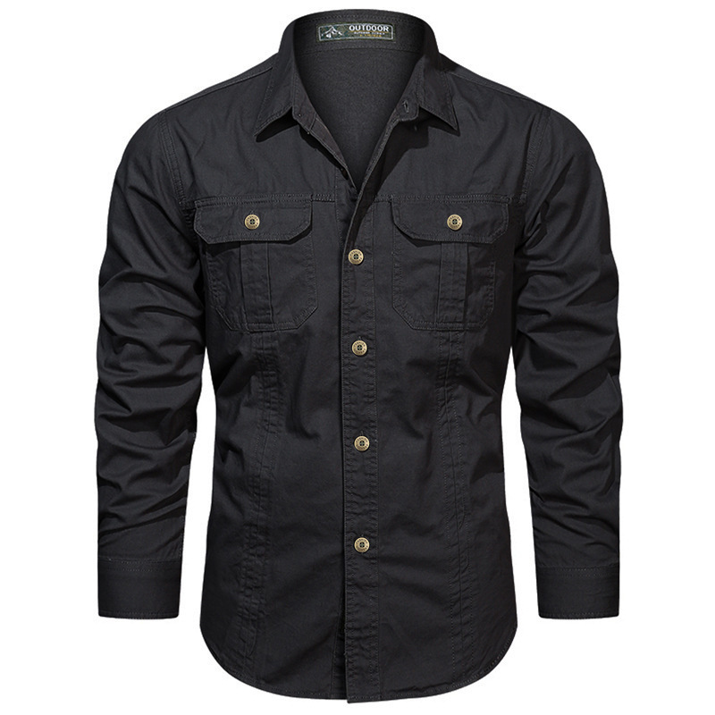 Temu Specializes in Us Size 1388 Leather-Free Pure Cotton Workwear Long-Sleeved Shirt 2024 Autum New Style Temu Specializes in Us Size 1388 Leather-Free Pure Cotton Workwear Long-Sleeved Shirt 2024 Autum New Style