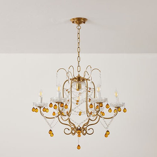 French Crystal Chandelier Romantic Medieval Palace Bedroom European Designer Window Restaurant Living Room Candle Crystal Lamp