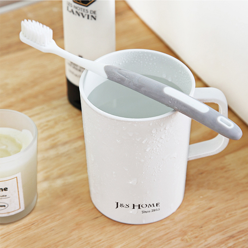Enjuague bucal taza simple hogar plástico baño suministros color sólido pareja cepillo de dientes taza de lavado taza traje cepillo de dientes taza