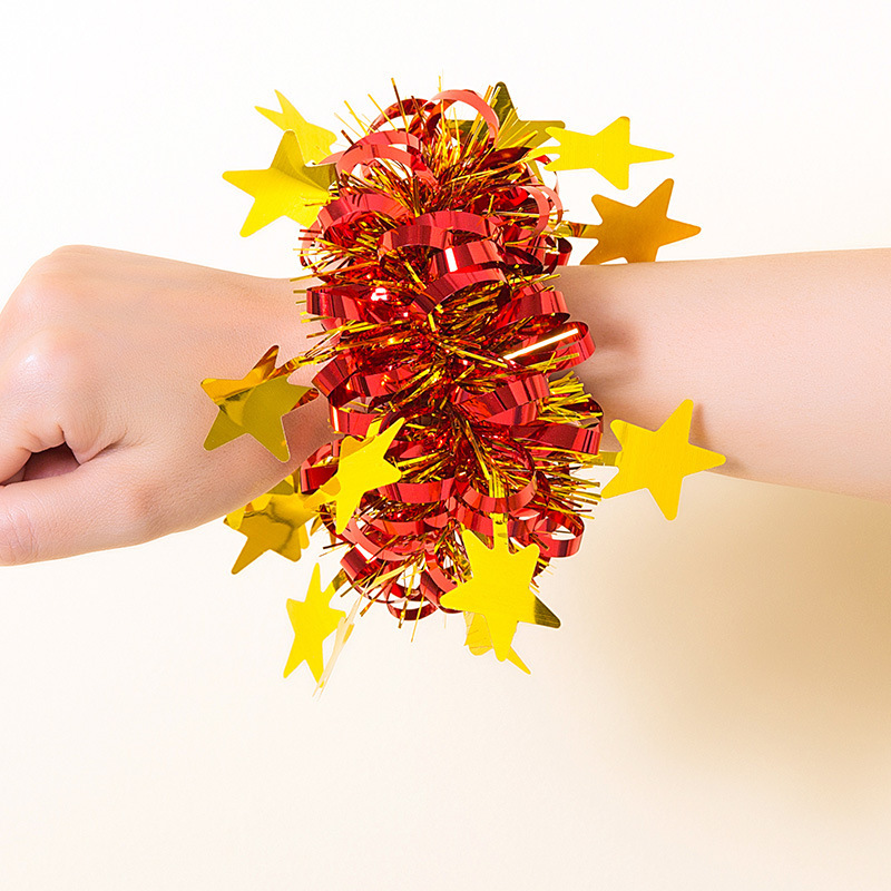 별 컬 스타일 밝은 빨간색