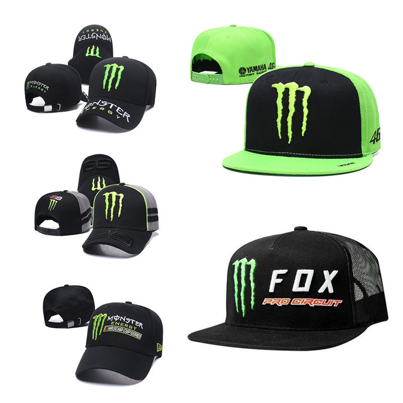 Cross-border nuevo monstruo cross-country co-branding sombrero de aventura deportiva al aire libre para hombres y mujeres cuatro estaciones hip hop sombrero de boca de pato