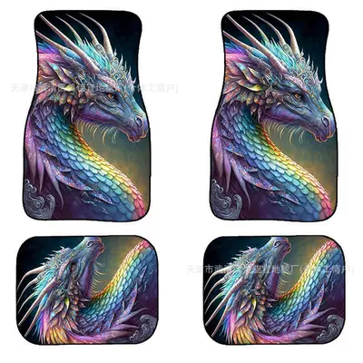 Avtomobil döşəmə paspasları – foot mat carpet four-piece stain-resistant - rz-dragon-4-33-44cm-two-pieces