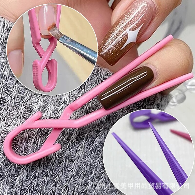 New Manicure Nail Polish Finger Protection Clip, Non-Slip, Durable, Cute and Convenient, Various Colors Mixed Hair Manicure Tools