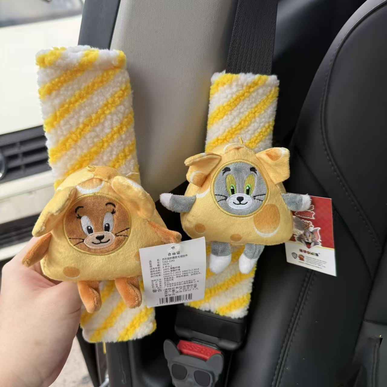 Protector de Hombro para Cinturón de Seguridad de Peluche para Auto