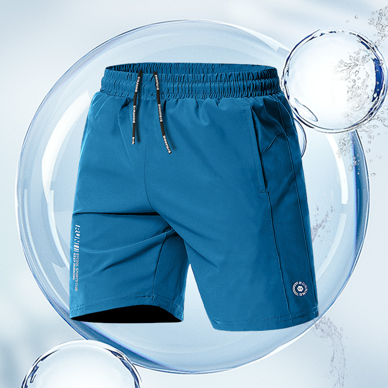 Pantalones cortos deportivos verano para hombres baloncesto suelto correr fitness pantalones de cinco puntos entrenamiento seda de hielo de secado rápido pantalones de pelota delgados marea