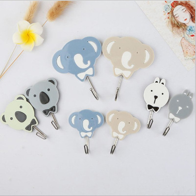 Strength Cartoon Hooks wholesale Sticking hook Magic power No trace Viscose Manufactor Punch holes Wall mounted Stick Bearing