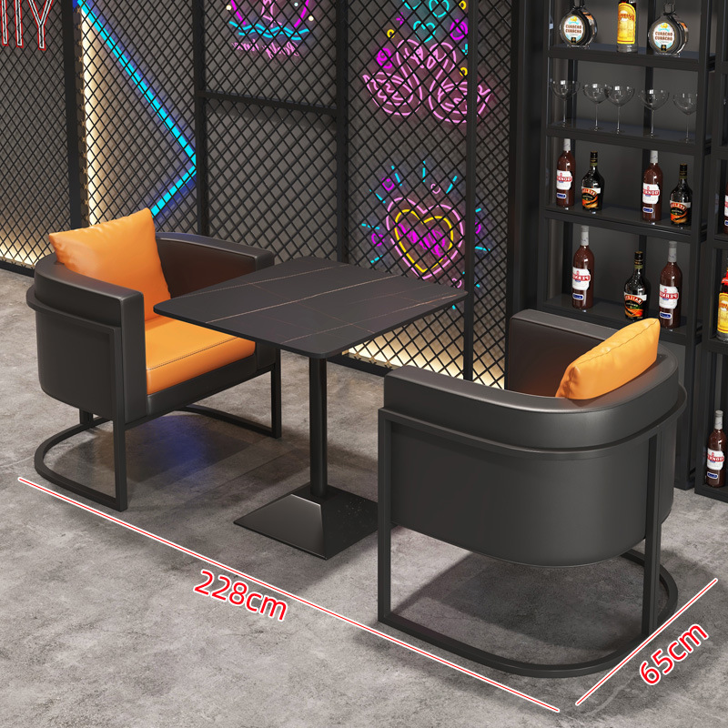 バーバーベキューショップ業務用カフェ洋食レストランミュージックダイニングバービストロソファカウンターテーブルと椅子の組み合わせ|undefined