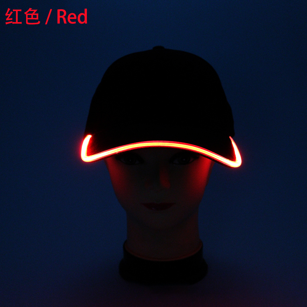 Concert LED sombrero de béisbol de ocio al aire libre turismo sombrero de luz de color sombrero de bar fiesta sombrero de lengua de pato