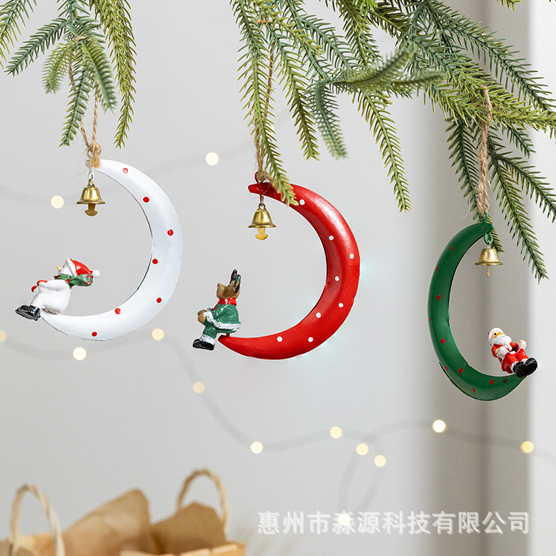 クリスマスメタルペンダントクロスボーダー特別雪だるま老人ヘラジカペンダントセットクリスマスツリー家の装飾小さなギフト|undefined