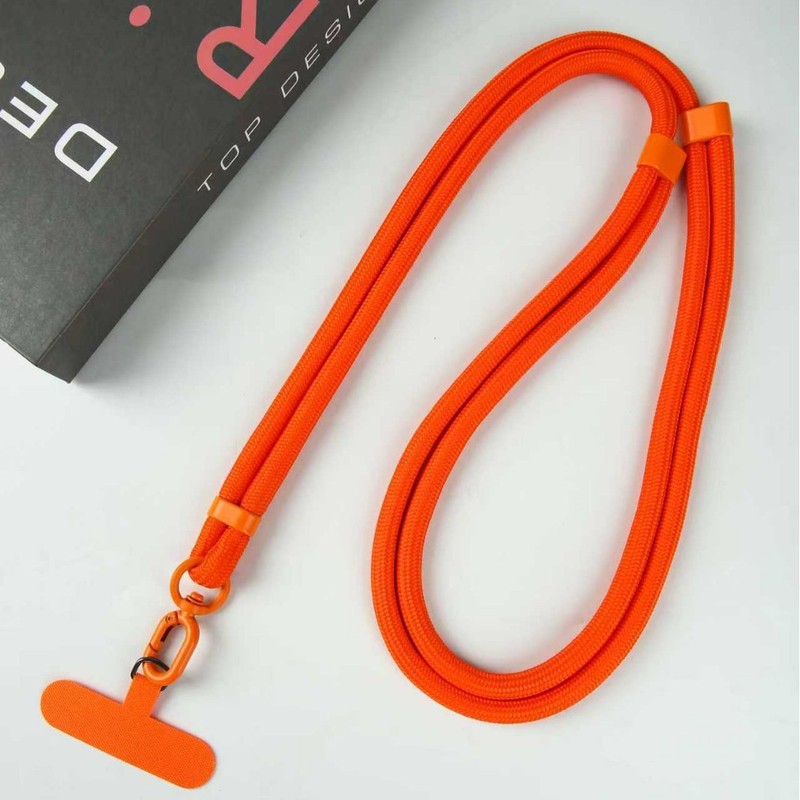 双方向調整可能な携帯電話ストラップクロスボディ持ち運び可能なシェル吊りネックロープ 8 ミリメートル紛失防止編組クリップ編組バックル調整可能|undefined