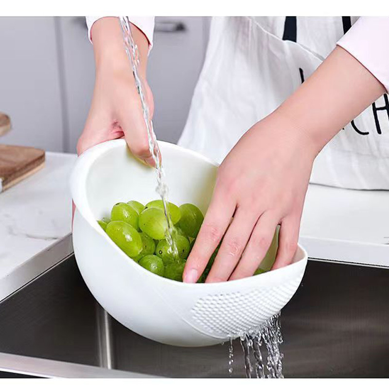 米洗い機、米洗いふるい、プラスチック米洗いボウル、キッチン用品、水切りかご、野菜洗いかご、野菜洗いボウル、フルーツバスケット|undefined
