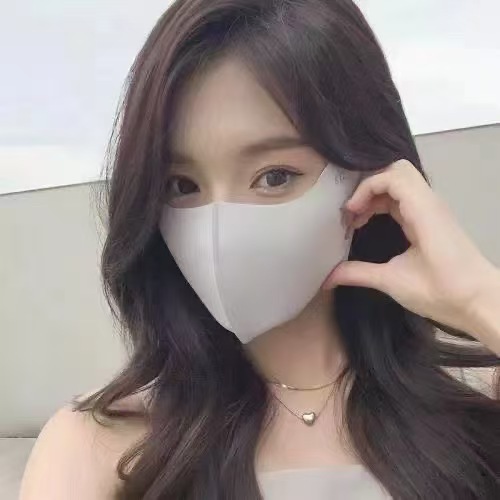 高颜值有孔防晒口罩，冰川灰/樱花粉/经典黑多色可选｜3D立体剪裁