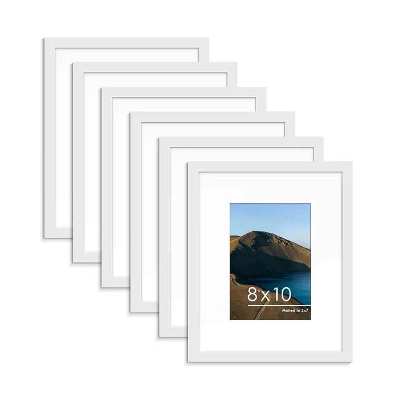 跨境欧美东南亚日韩亚马逊希音8X10 相框木质挂墙画框套装组合框