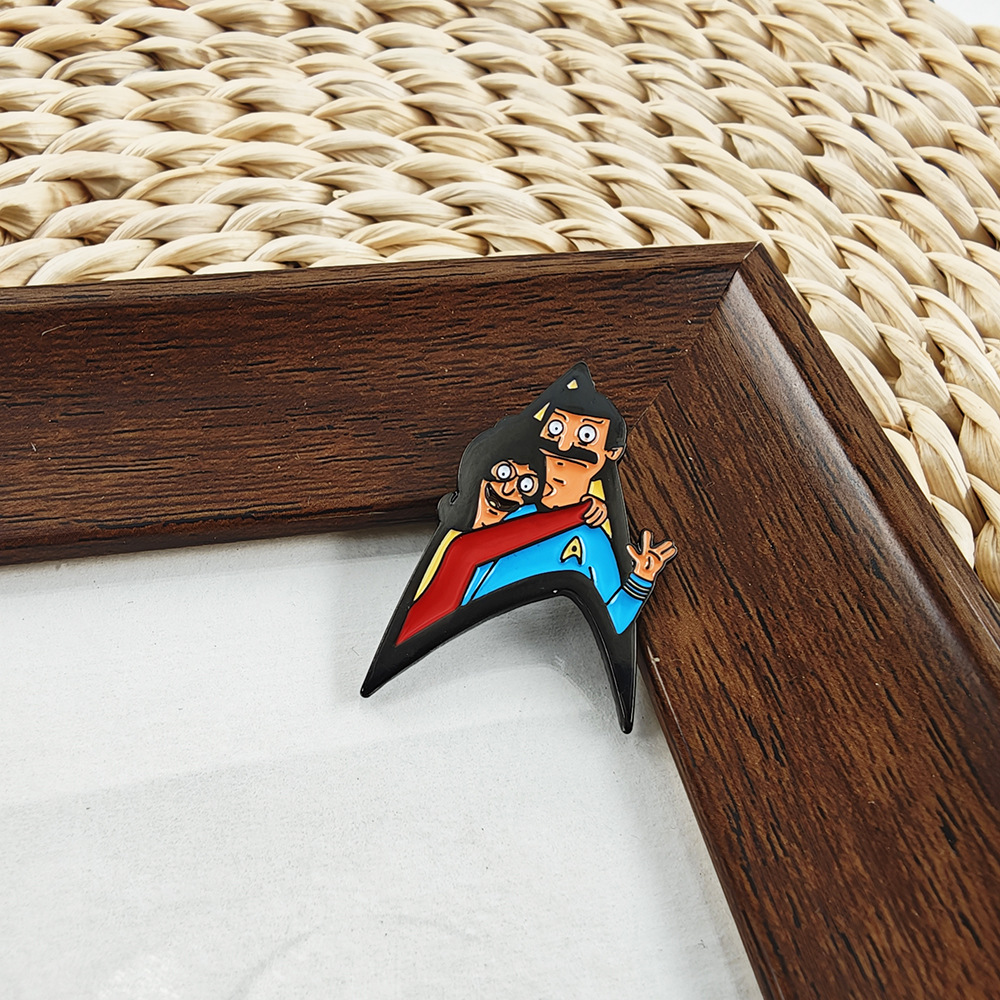 BobTina Star Trek Mix-and-Match Brooch Vulcan Gesture Enamel Badge Anime Merchandise Backpack Pin
