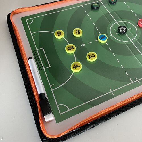 Five-a-Side Soccer Tactical Board Coach Board Soccer Tactical Board Coach Command Demonstration Match Training Reversible